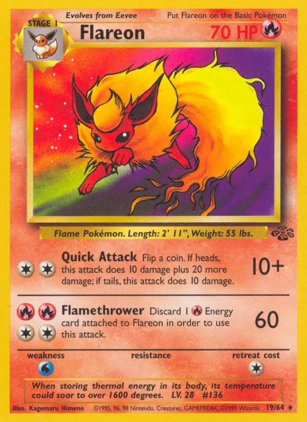 Flareon - Jungle - #19 - Lightly Played