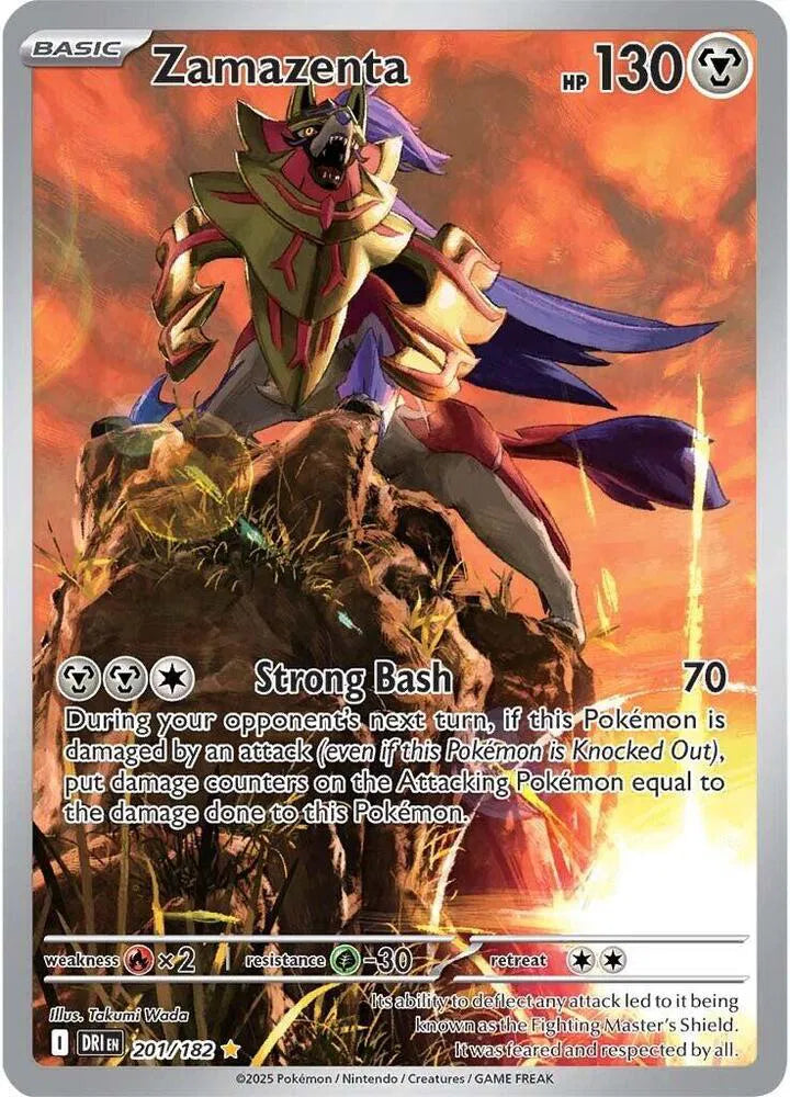 Zamazenta - Destined Rivals - #201/182 - Near Mint